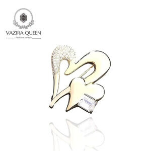 VQ  Heart Brooch